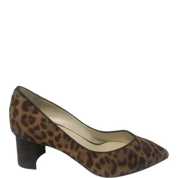 New Sarah Flint Perfect Emma Chocolate Leopard Haircalf Pointed Toe 50mm Pumps 8 - Picture 3 of 15